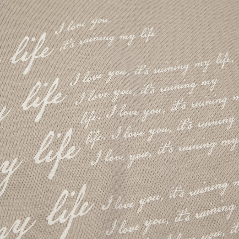 TAYLOR SWIFT • I LOVE YOU IT'S RUINING MY LIFE BOXY CROPPED CREWNECK (M) - Picture 2 of 5